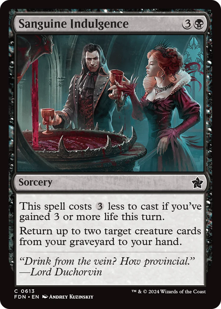 Sanguine Indulgence · Foundations