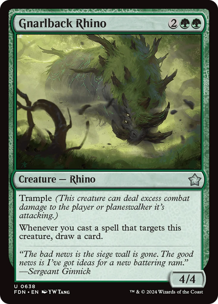 Gnarlback Rhino · Foundations