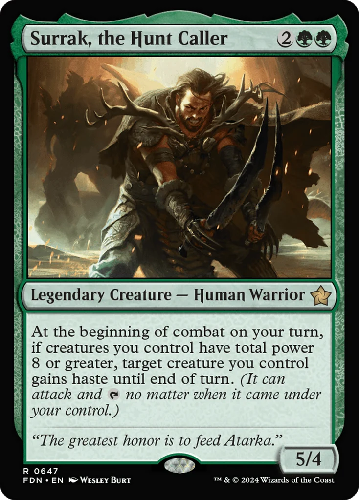 Surrak, the Hunt Caller · Foundations
