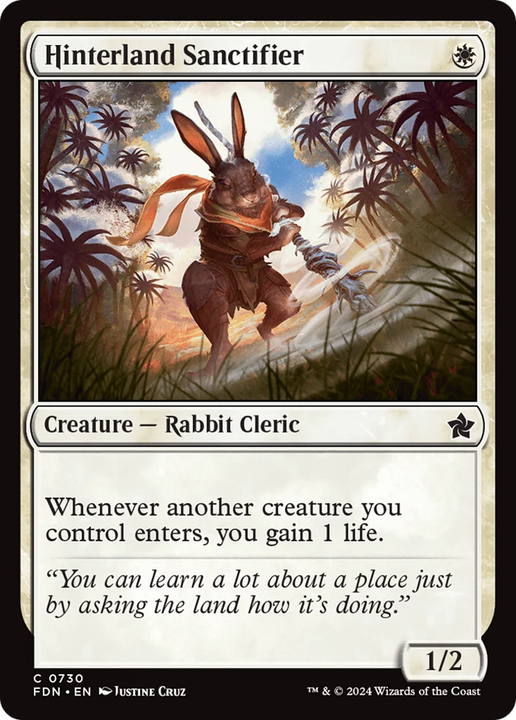 Hinterland Sanctifier · Foundations