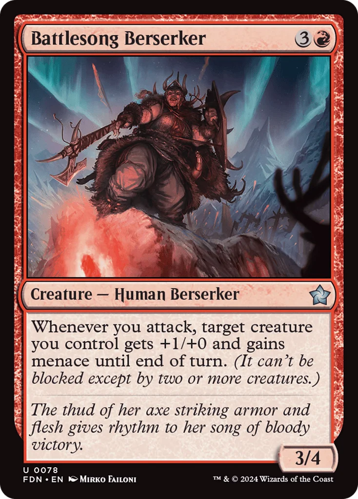 Battlesong Berserker · Foundations