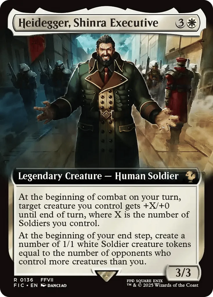 Heidegger, Shinra Executive · Final Fantasy Commander