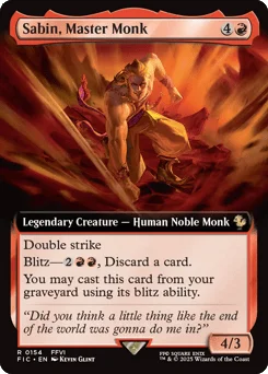 Sabin, Master Monk