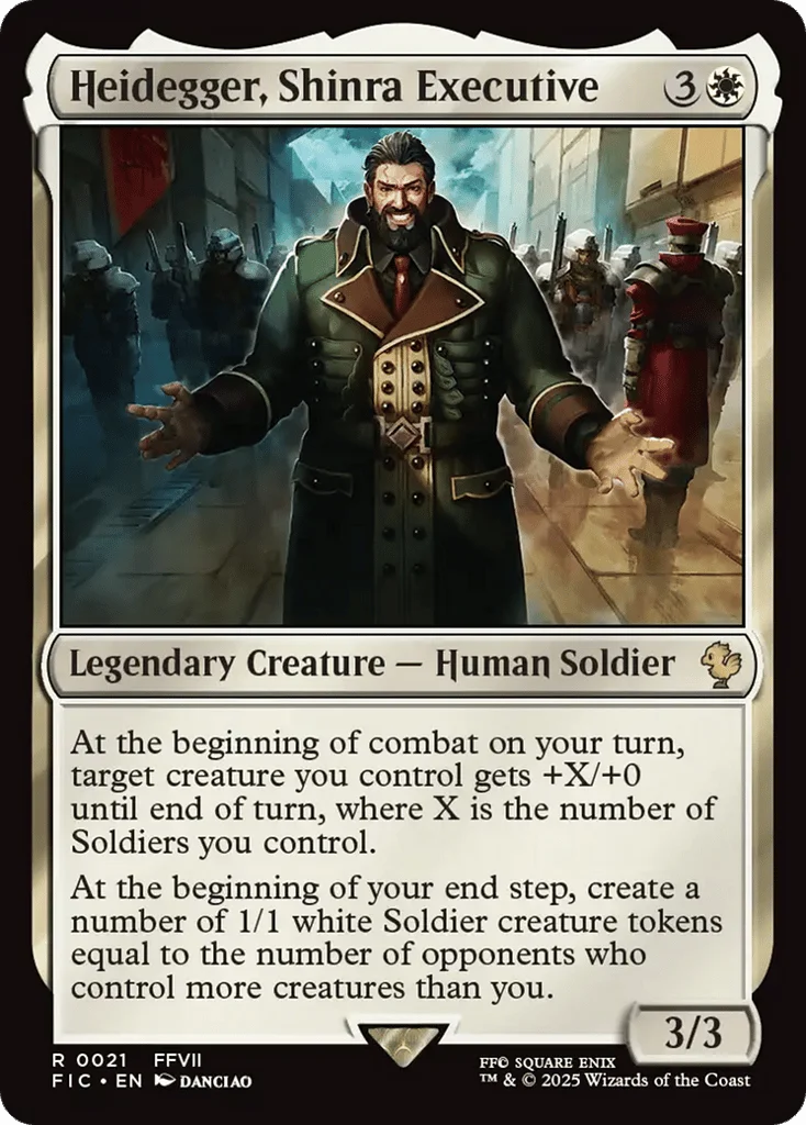 Heidegger, Shinra Executive · Final Fantasy Commander