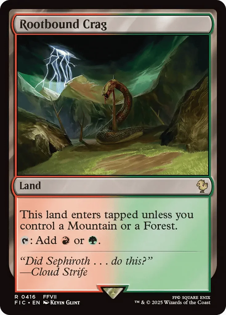 Rootbound Crag · Final Fantasy Commander