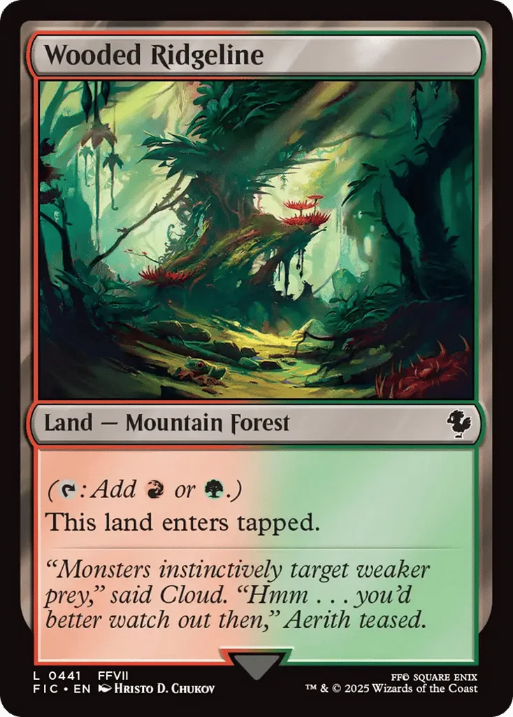 Wooded Ridgeline · Final Fantasy Commander