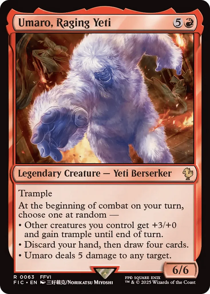 Umaro, Raging Yeti · Final Fantasy Commander
