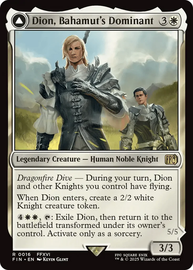 Dion, Bahamut's Dominant // Bahamut, Warden of Light · Final Fantasy