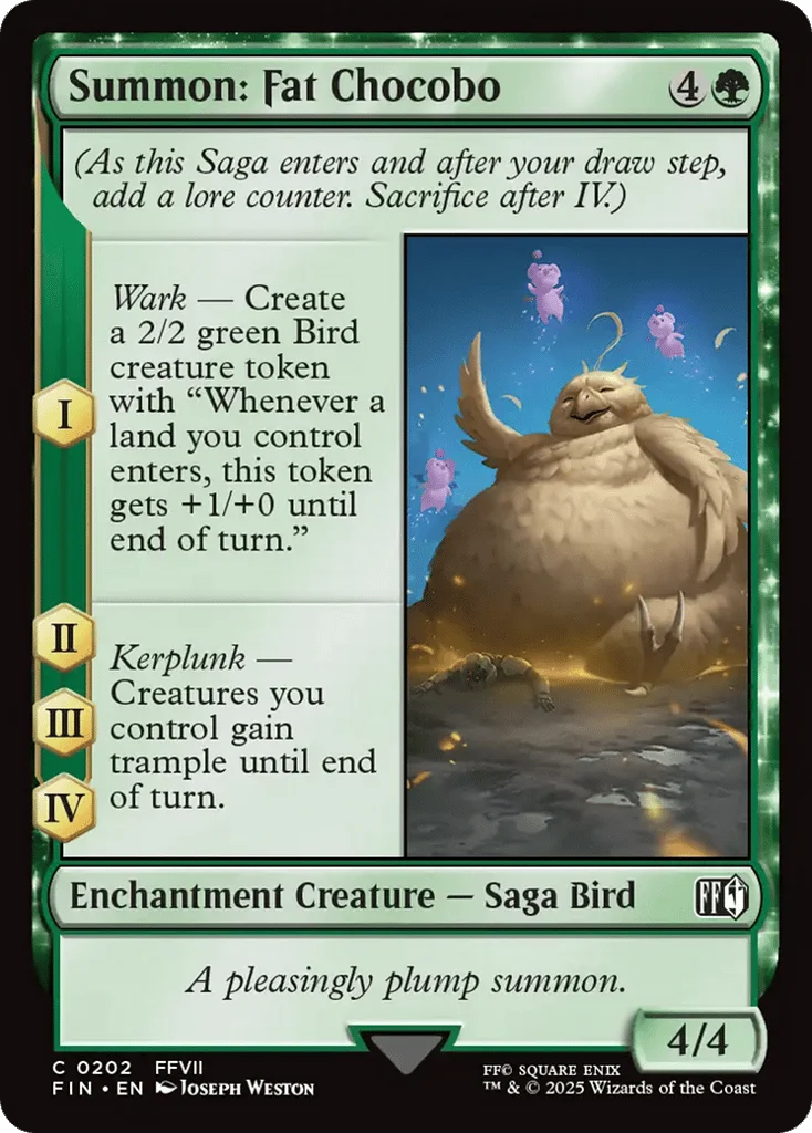 Summon: Fat Chocobo · Final Fantasy