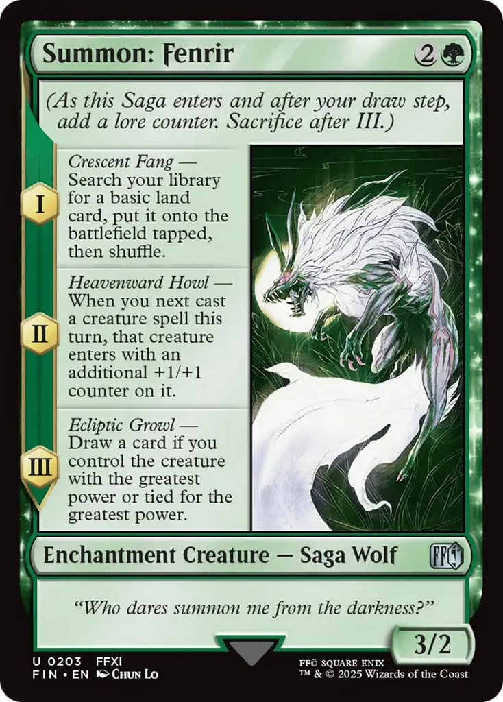 Summon: Fenrir · Final Fantasy
