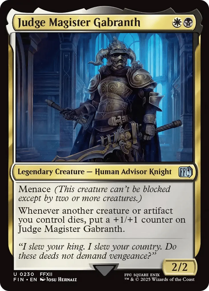 Judge Magister Gabranth · Final Fantasy