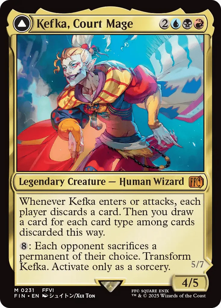 Kefka, Court Mage // Kefka, Ruler of Ruin · Final Fantasy