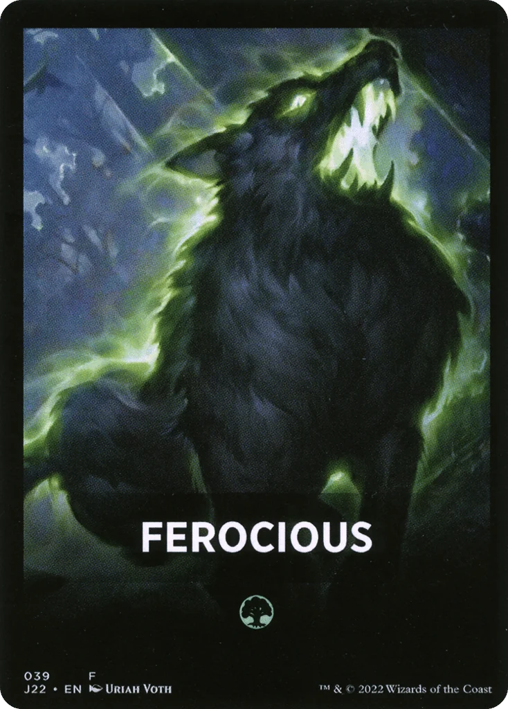 Ferocious · Jumpstart 2022 Front Cards