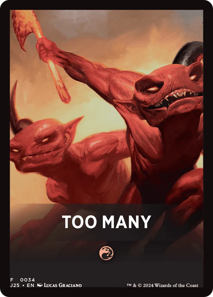 Too Many · Foundations Jumpstart Front Cards