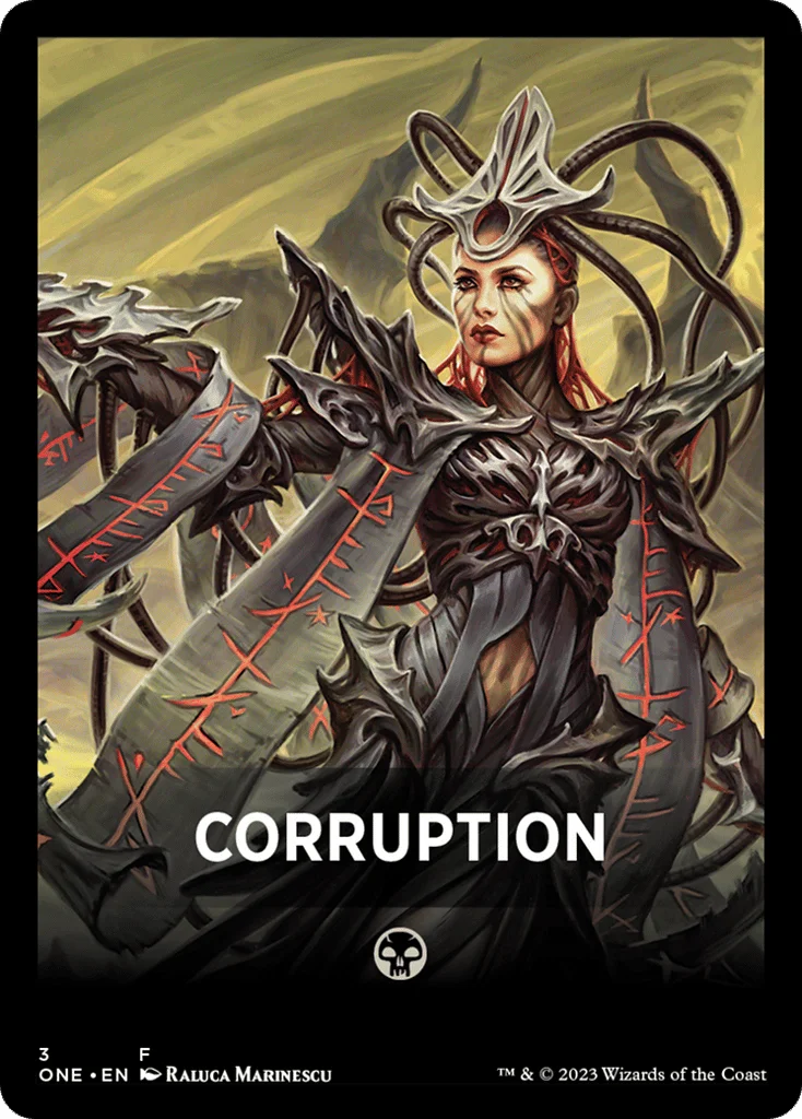 Corruption · Phyrexia: All Will Be One Jumpstart Front Cards