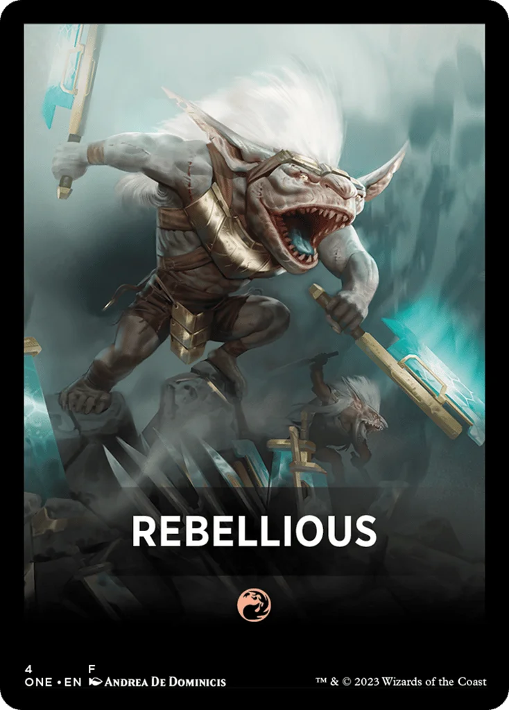 Rebellious · Phyrexia: All Will Be One Jumpstart Front Cards