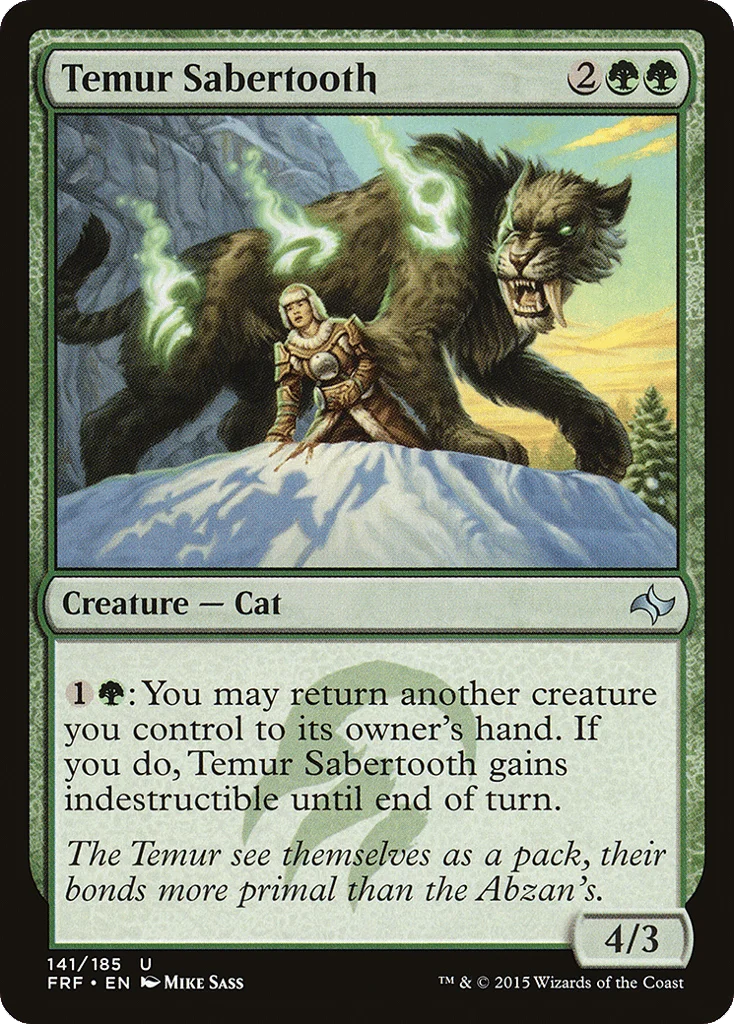 Temur Sabertooth · Fate Reforged