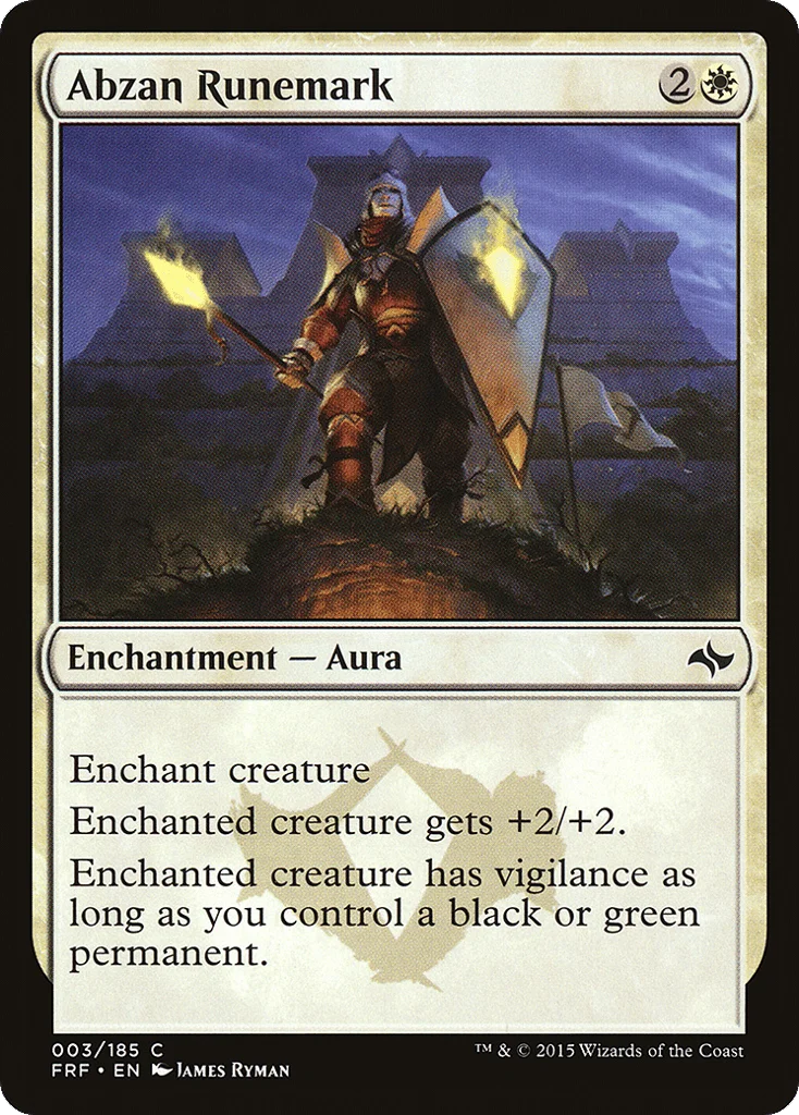 Abzan Runemark · Fate Reforged