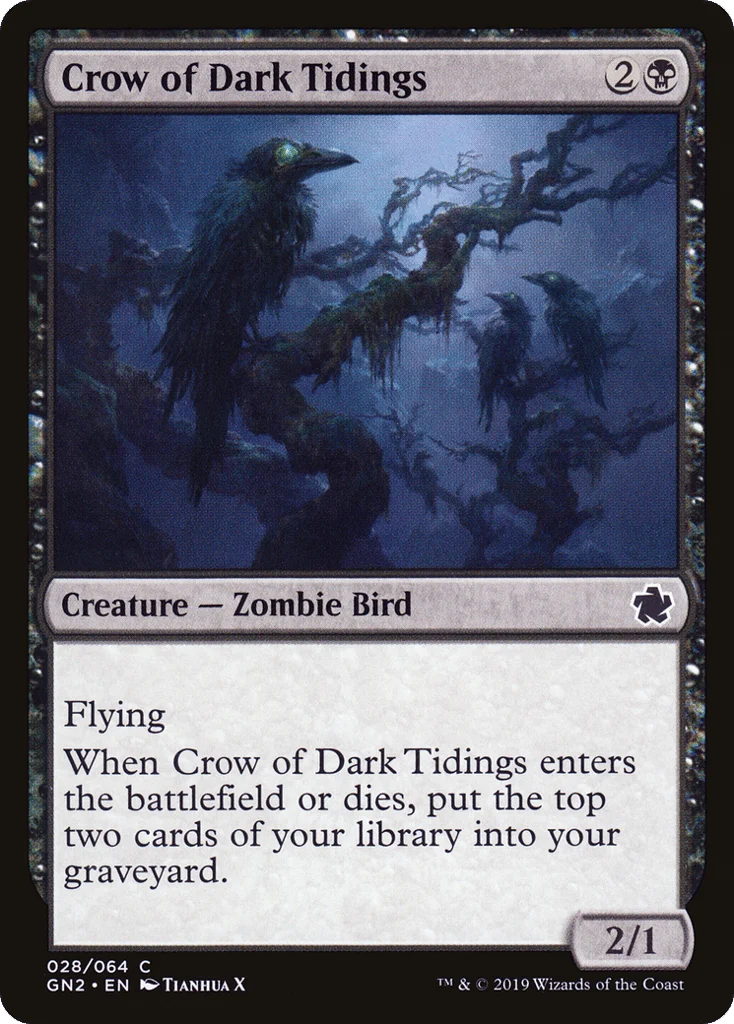 Crow of Dark Tidings · Game Night 2019
