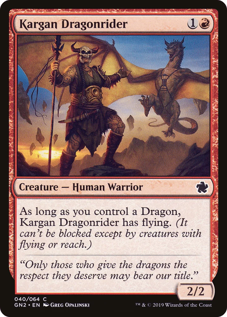 Kargan Dragonrider · Game Night 2019