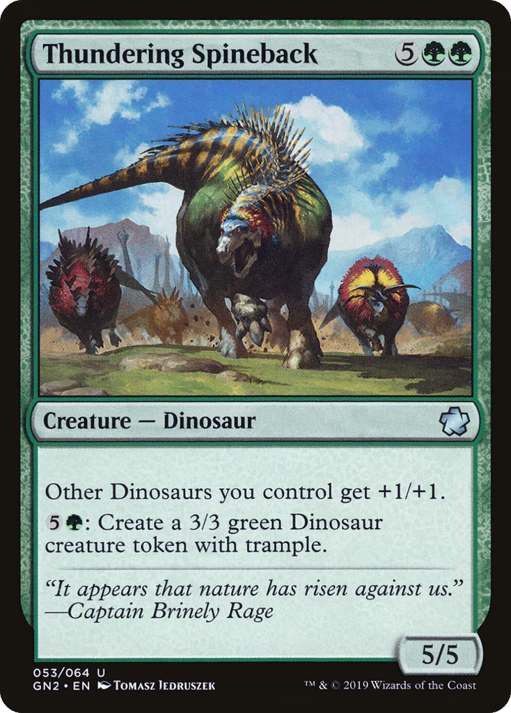 Thundering Spineback · Game Night 2019