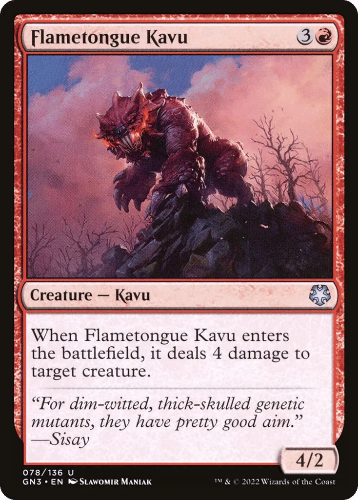Flametongue Kavu · Game Night: Free-for-All
