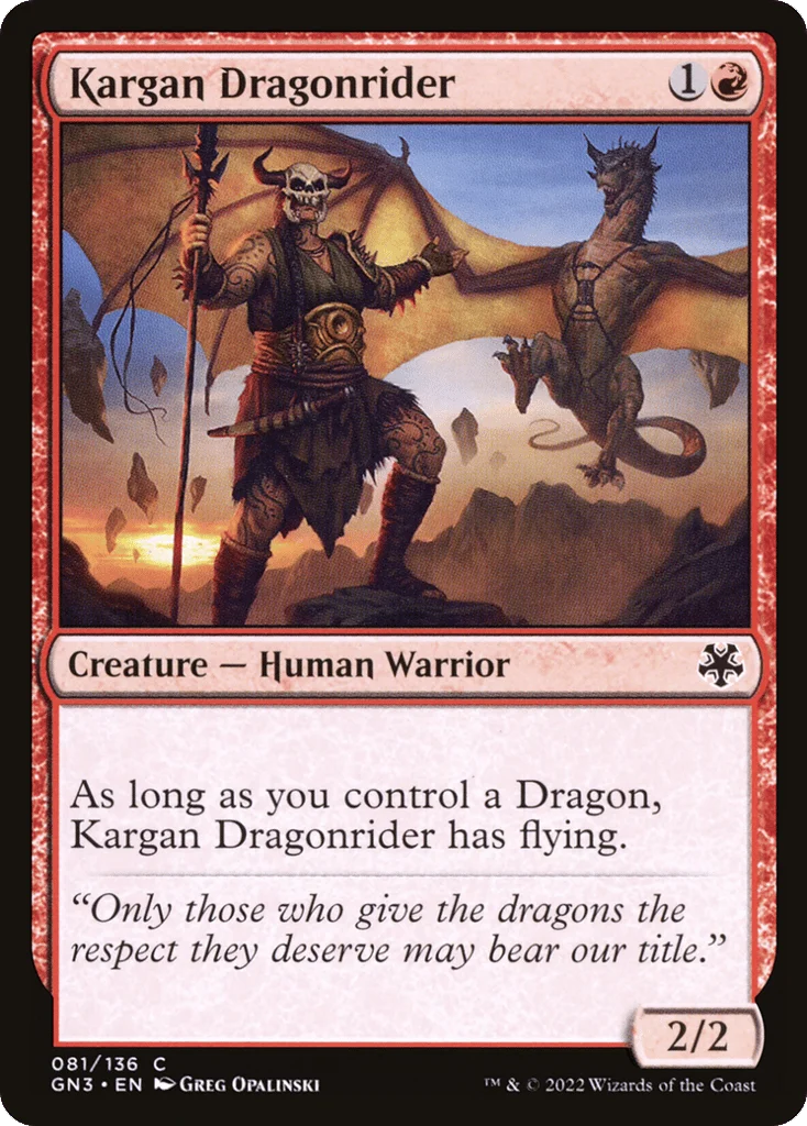 Kargan Dragonrider · Game Night: Free-for-All