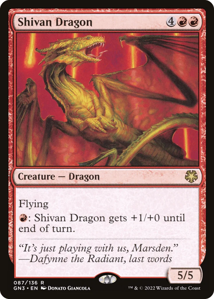 Shivan Dragon · Game Night: Free-for-All