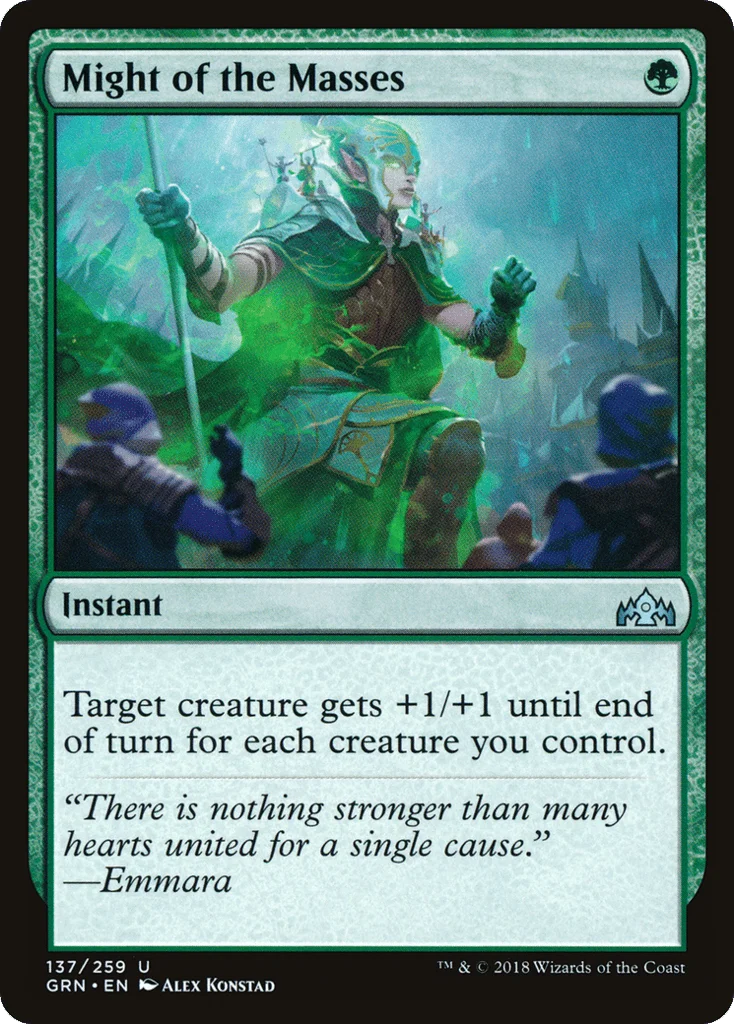 Might of the Masses · Guilds of Ravnica
