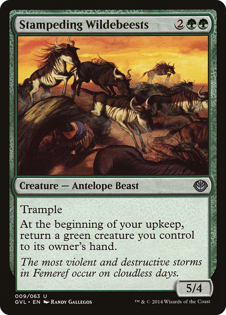 Stampeding Wildebeests · Duel Decks Anthology: Garruk vs. Liliana