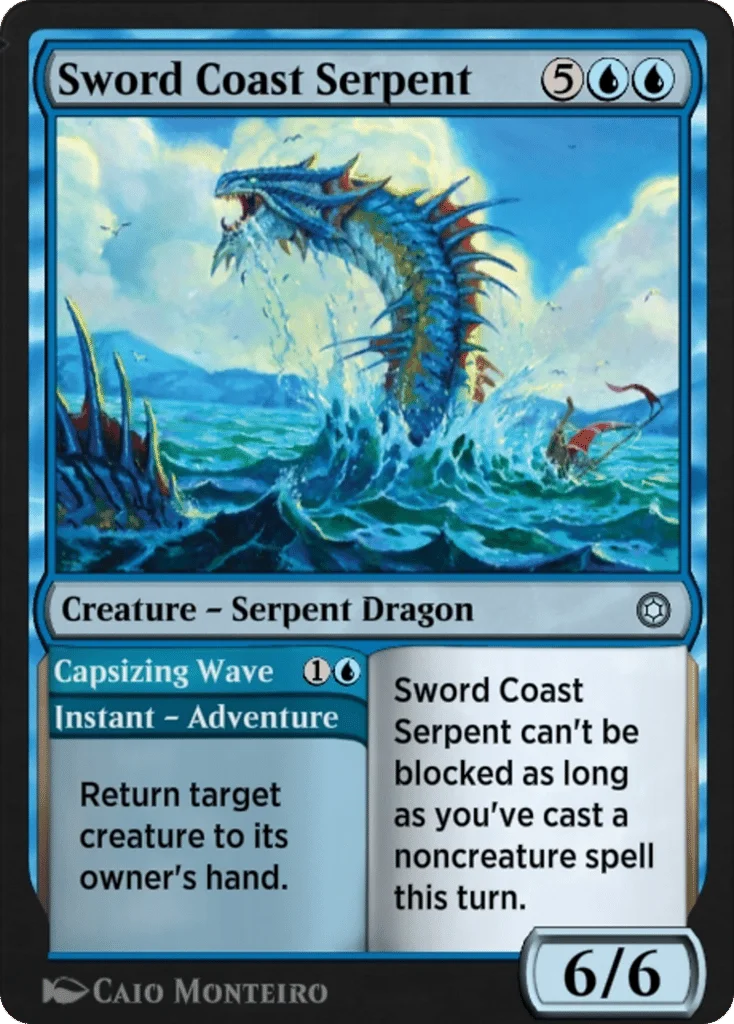 Sword Coast Serpent // Capsizing Wave · Alchemy Horizons: Baldur's Gate