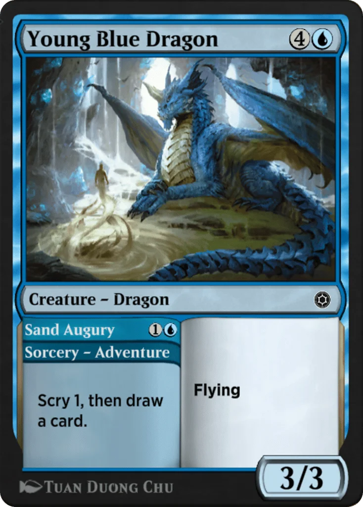 Young Blue Dragon // Sand Augury · Alchemy Horizons: Baldur's Gate