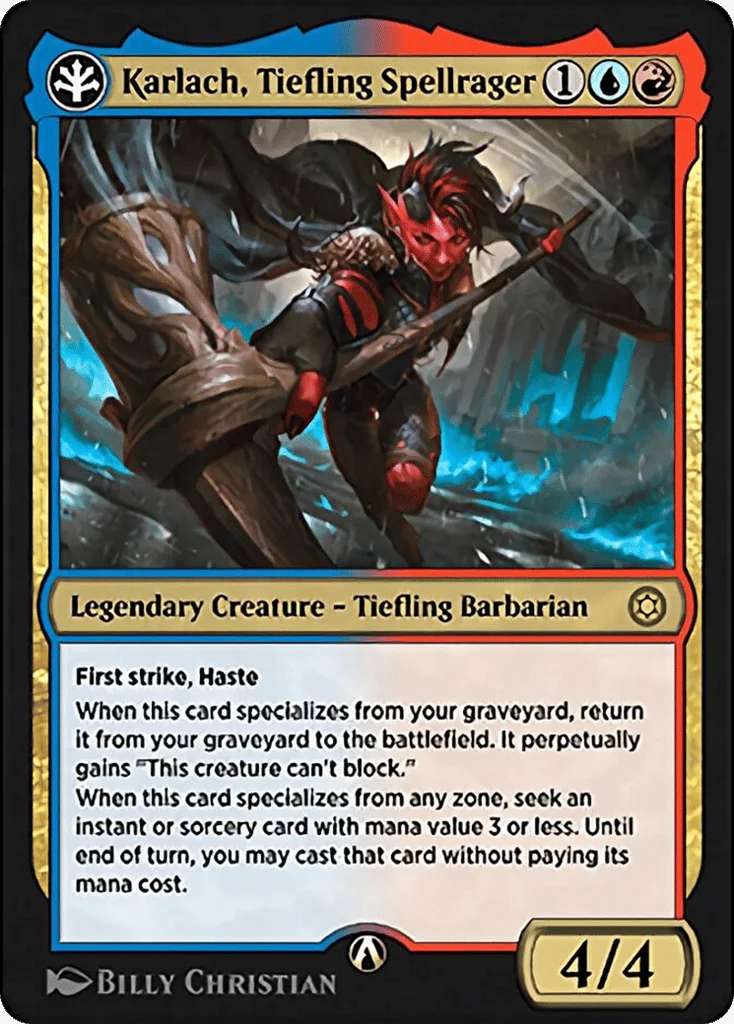 Karlach, Tiefling Spellrager · Alchemy Horizons: Baldur's Gate