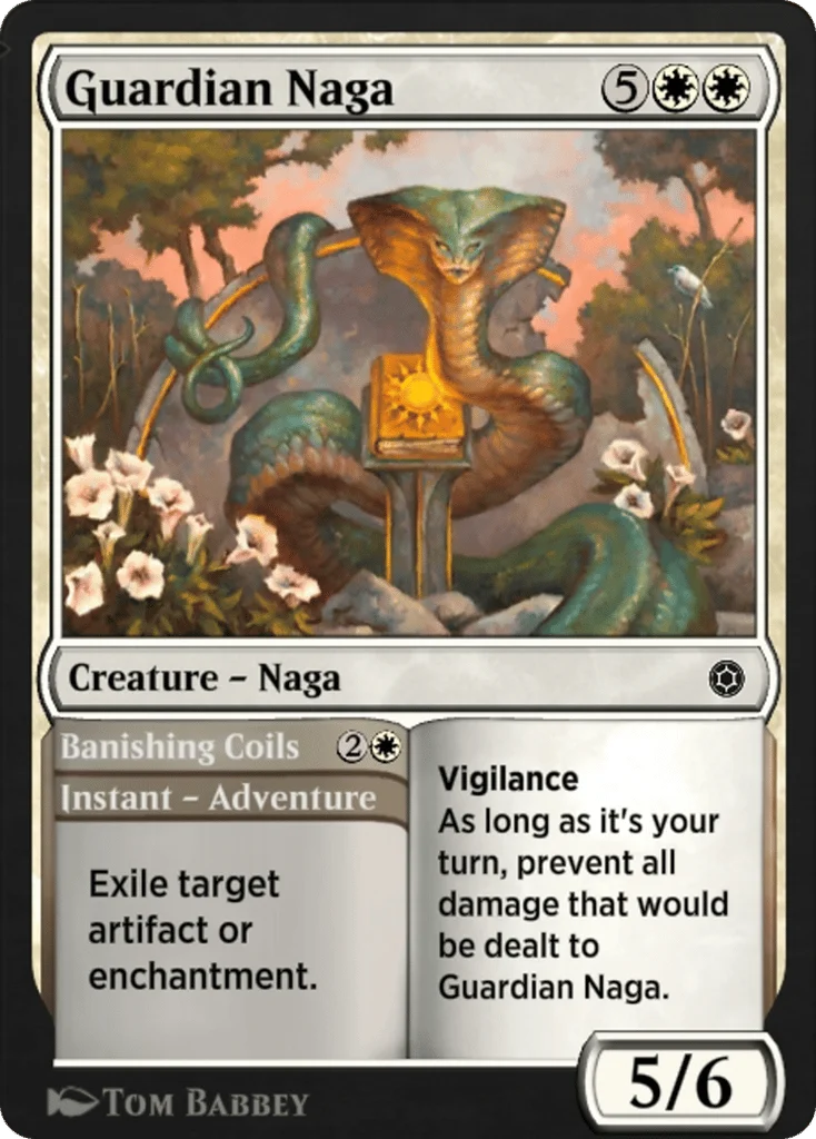 Guardian Naga // Banishing Coils · Alchemy Horizons: Baldur's Gate