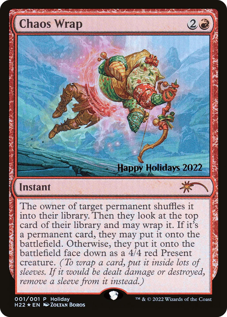 Chaos Wrap · Happy Holidays