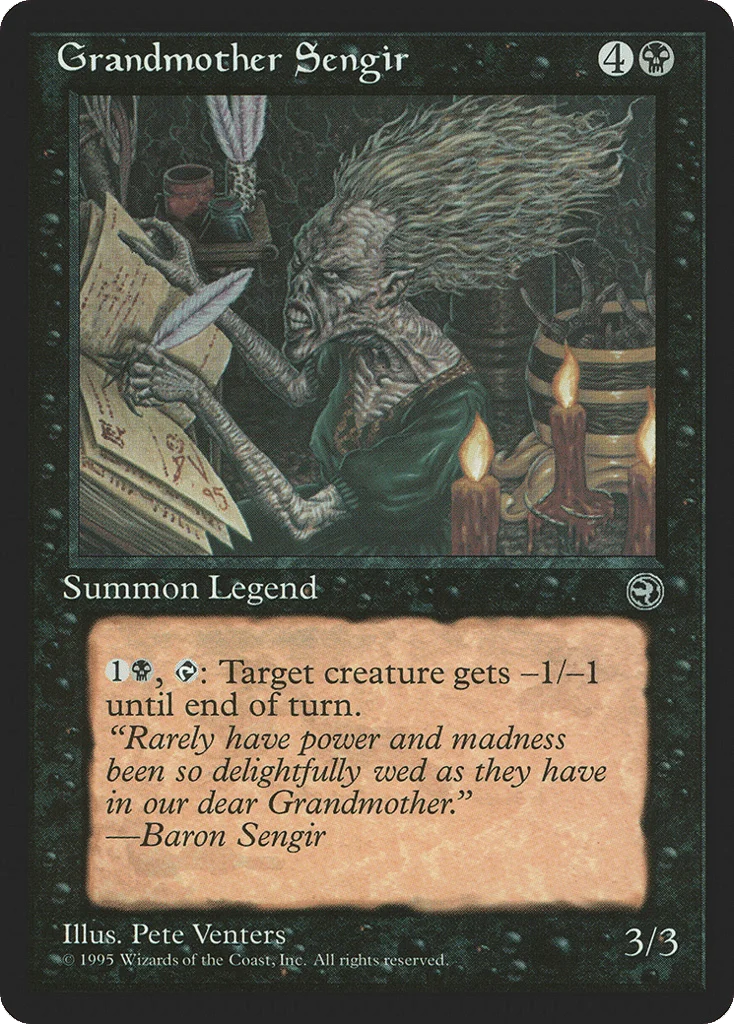 Grandmother Sengir · Homelands