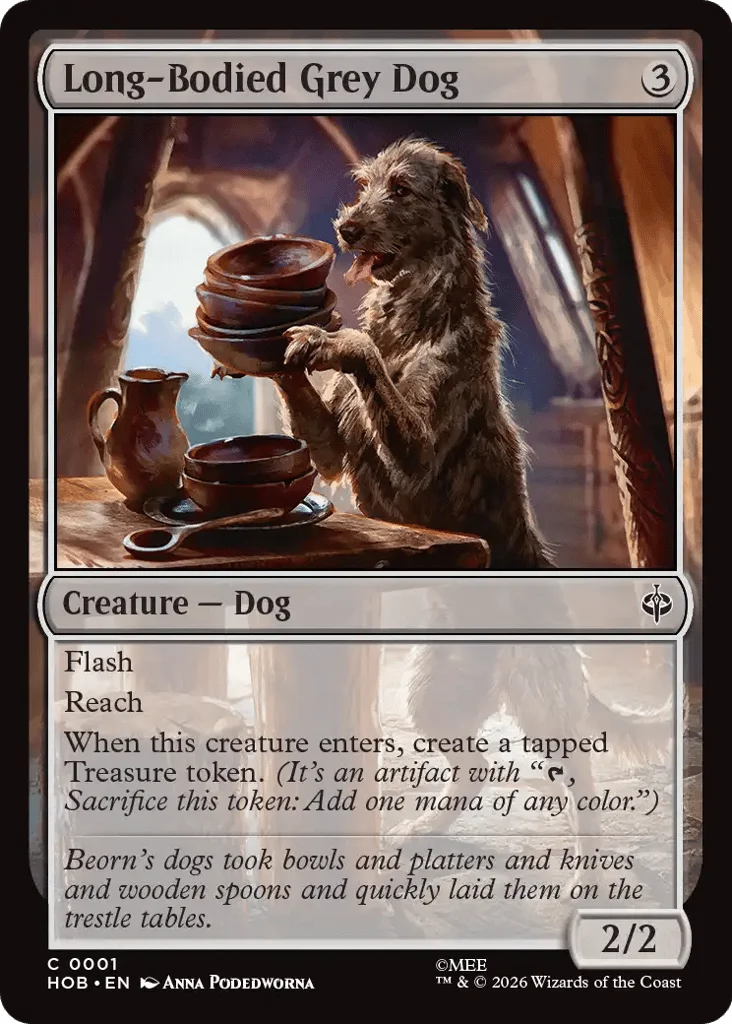 Long-Bodied Grey Dog · The Hobbit