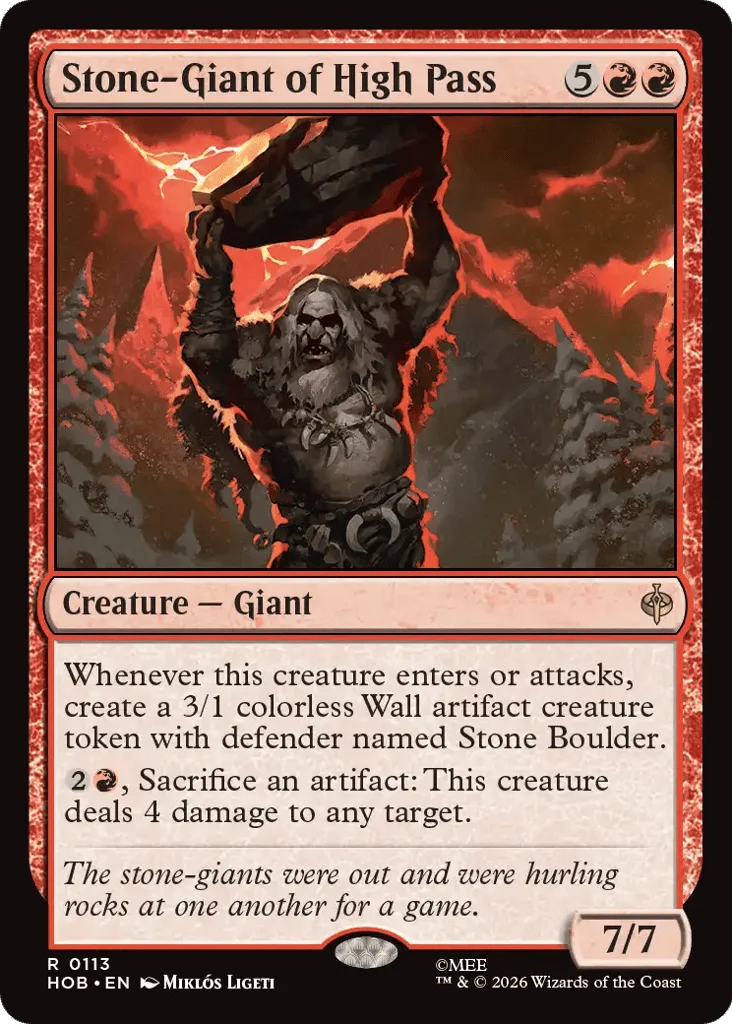 Stone-Giant of High Pass · The Hobbit