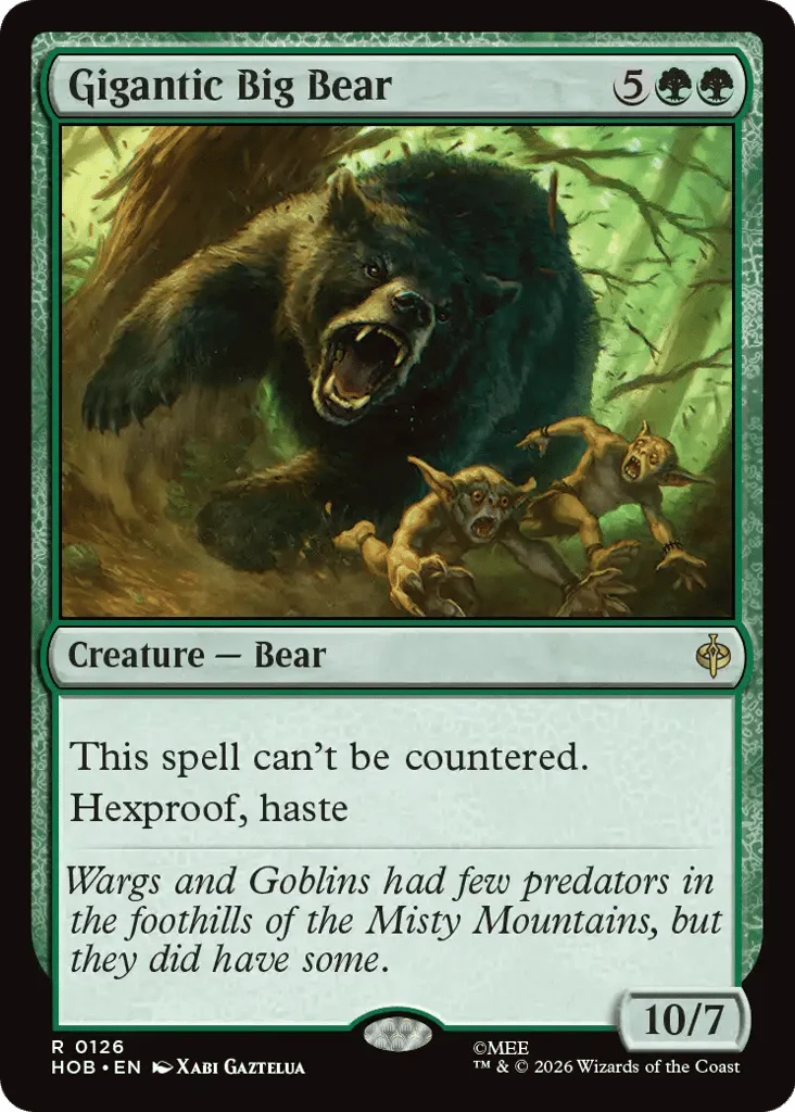 Gigantic Big Bear · The Hobbit