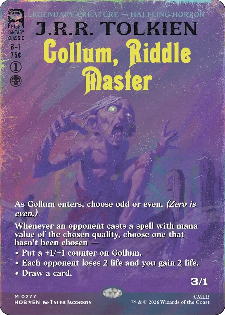 Gollum, Riddle Master · The Hobbit
