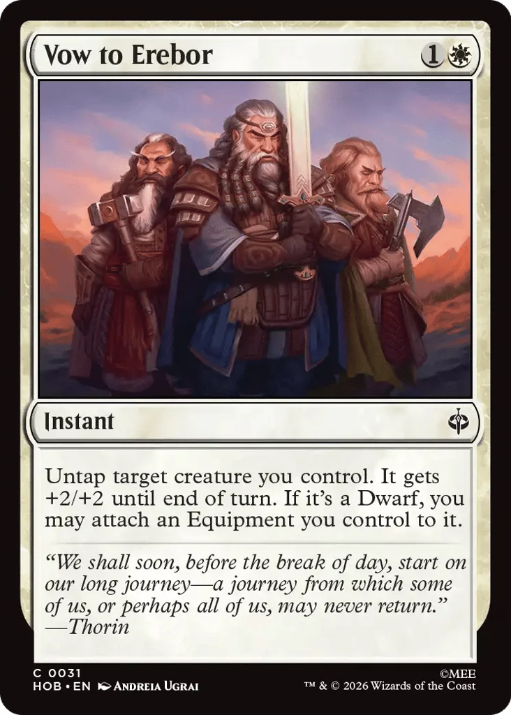 Vow to Erebor · The Hobbit