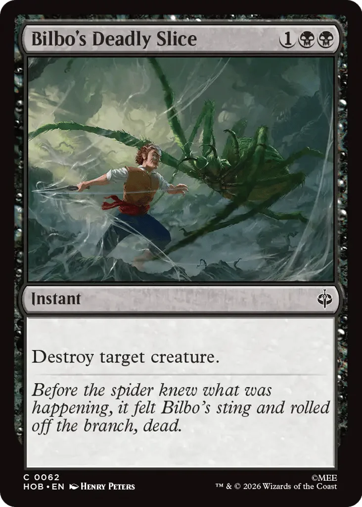 Bilbo's Deadly Slice · The Hobbit
