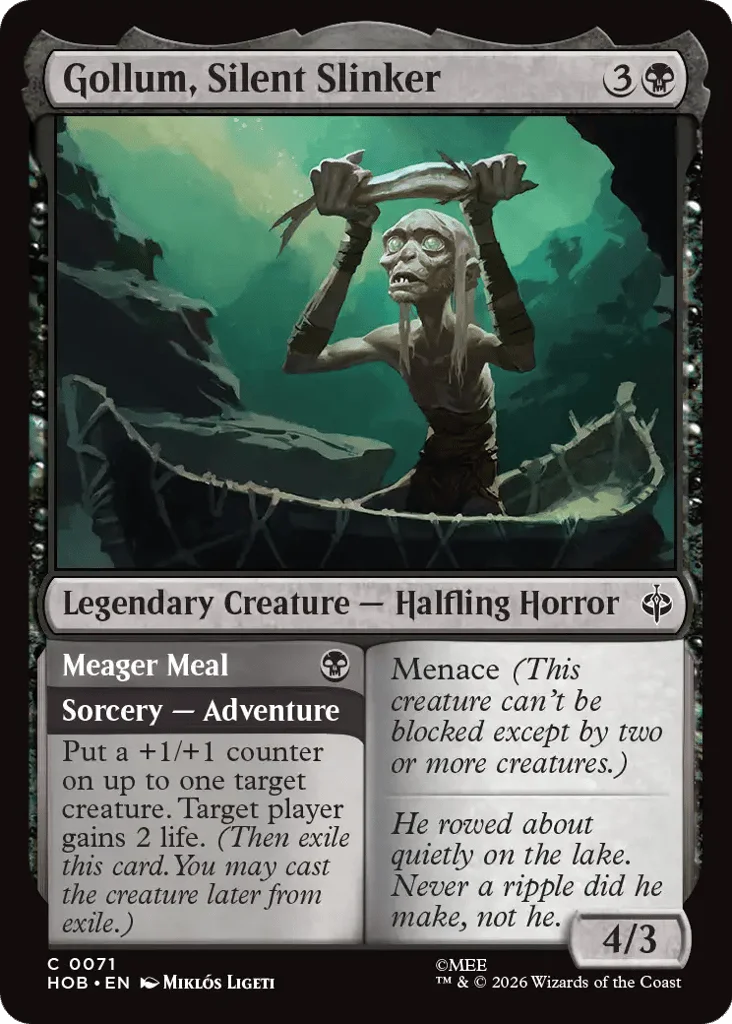 Gollum, Silent Slinker // Meager Meal · The Hobbit