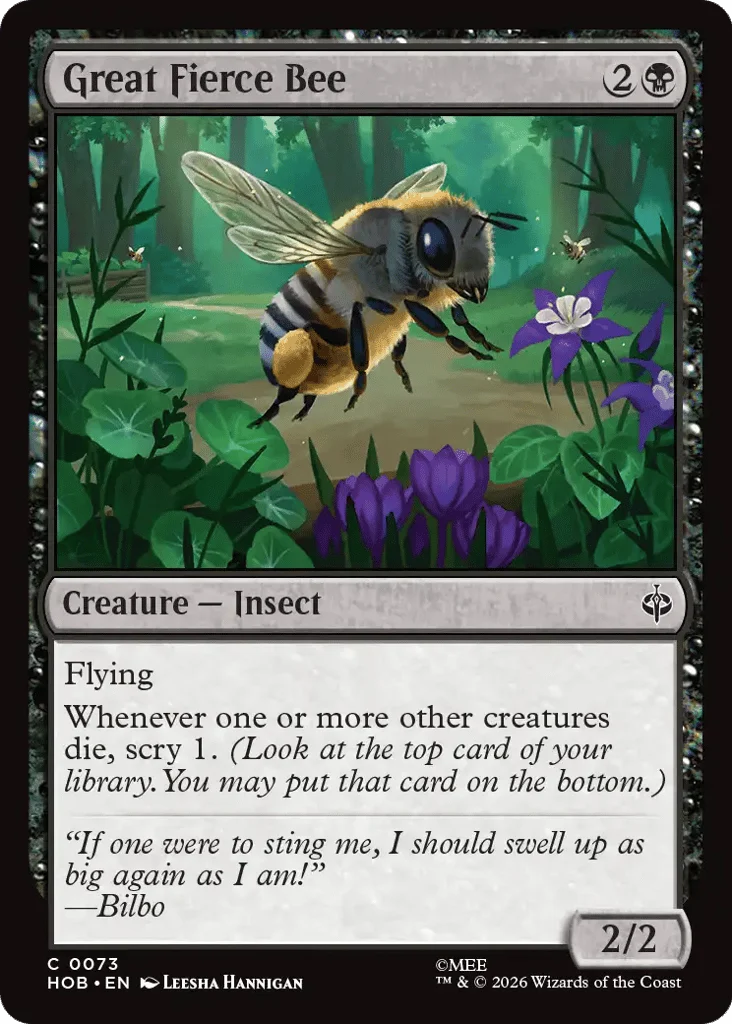 Great Fierce Bee · The Hobbit