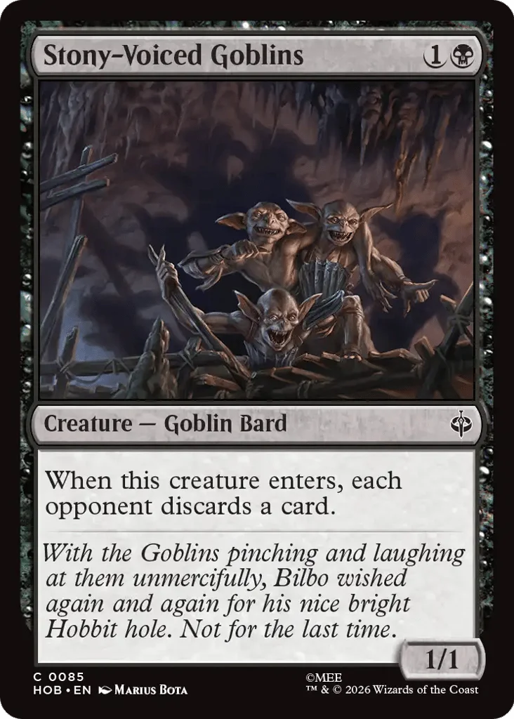 Stony-Voiced Goblins · The Hobbit