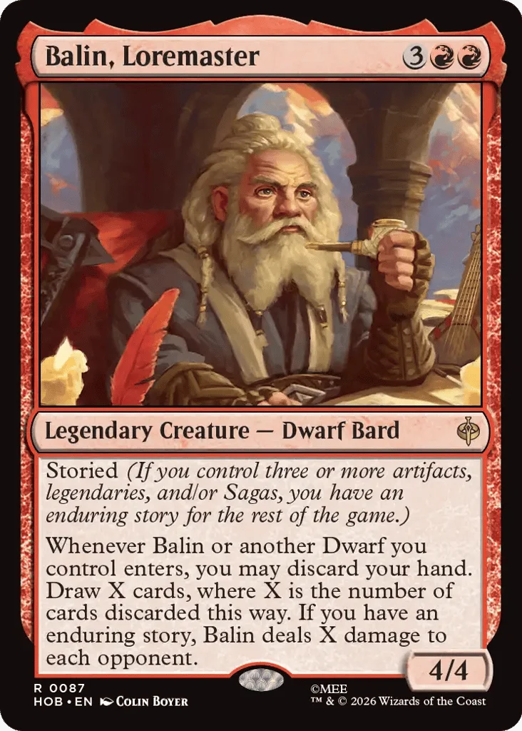 Balin, Loremaster · The Hobbit