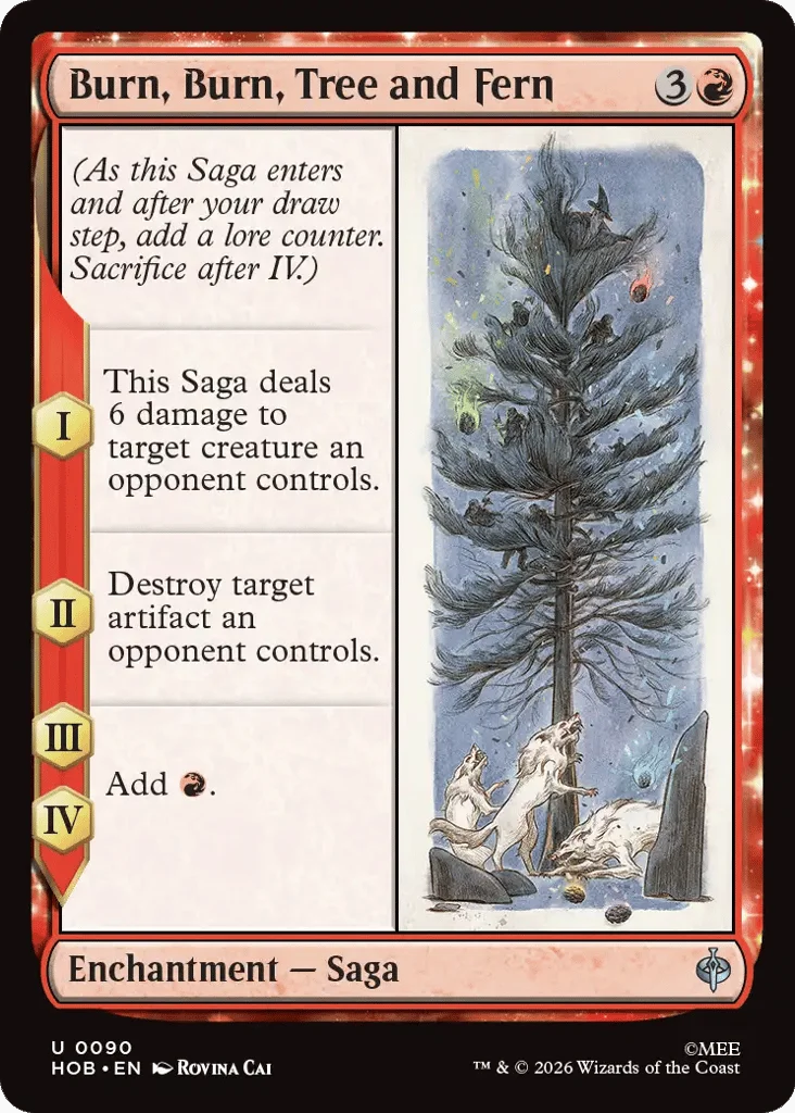 Burn, Burn, Tree and Fern · The Hobbit