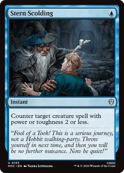 Stern Scolding