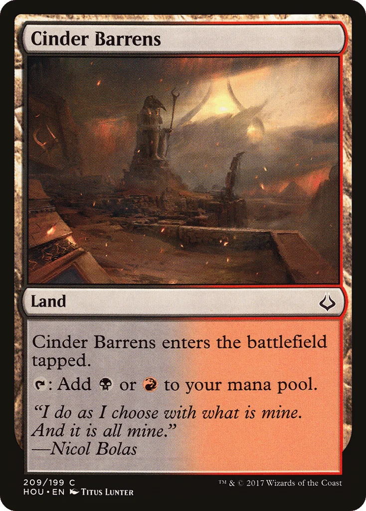 Cinder Barrens · Hour of Devastation
