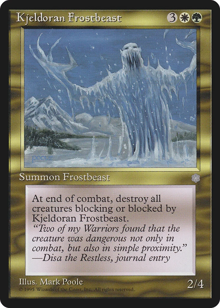 Kjeldoran Frostbeast · Ice Age